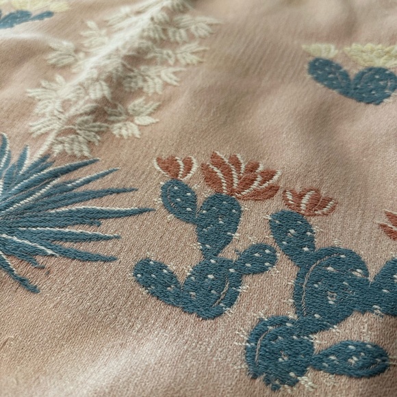 Vintage 1940s Bates Painted Desert Bedspread - Picture 3 of 11